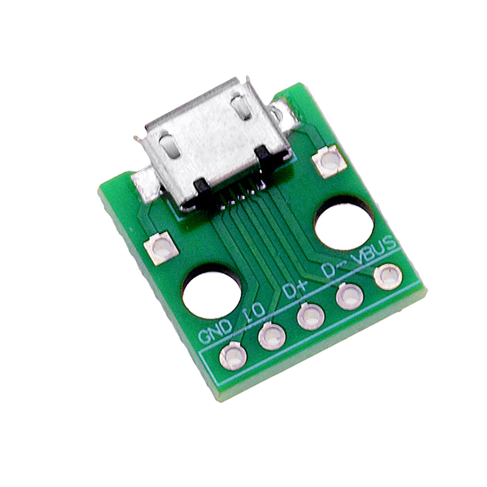 MICRO USB To DIP Adapter 5pin Female Connector B Type PCB